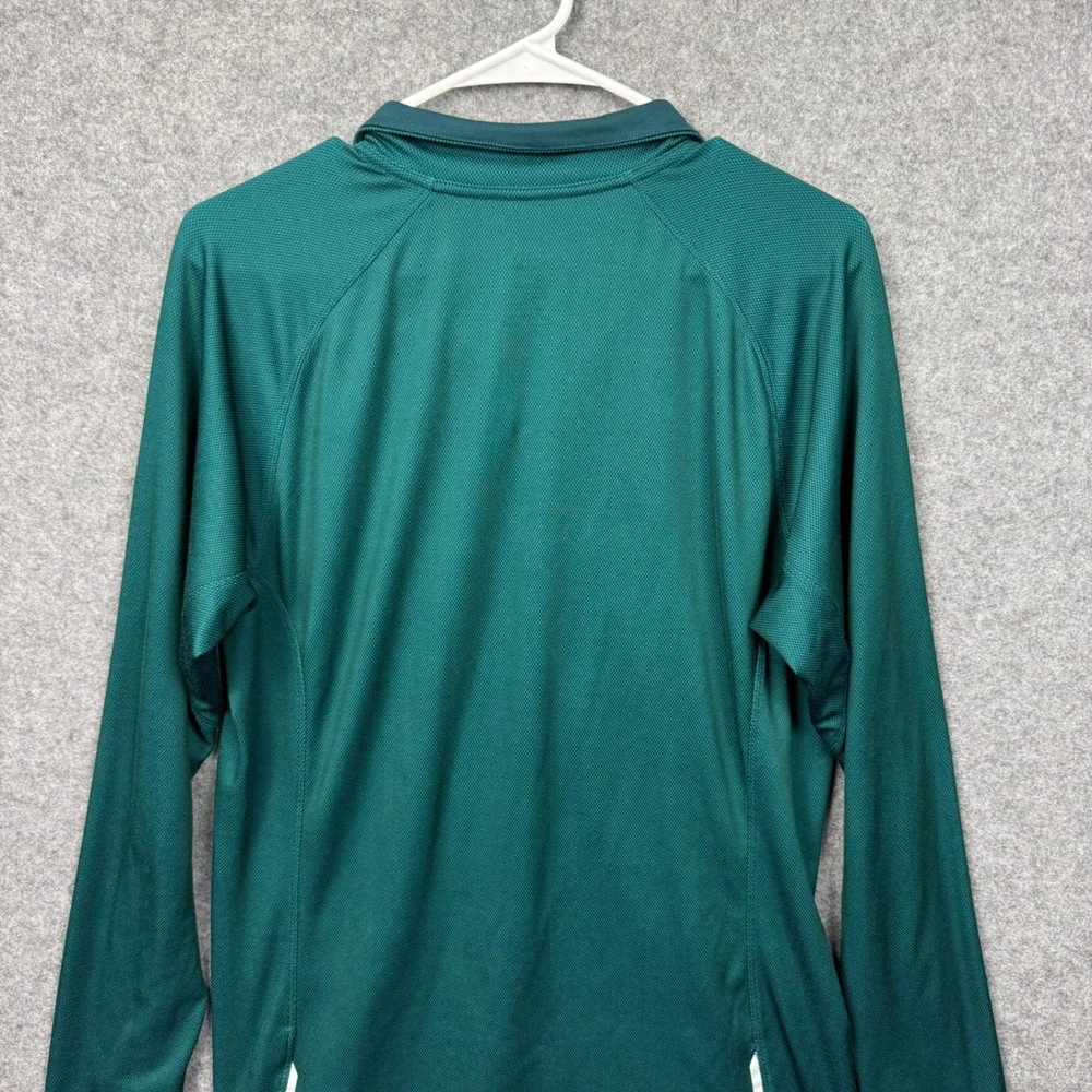 The‎ North Face Mens FlashDry Quarter Zip Pullover Green Long Sleeve Size M